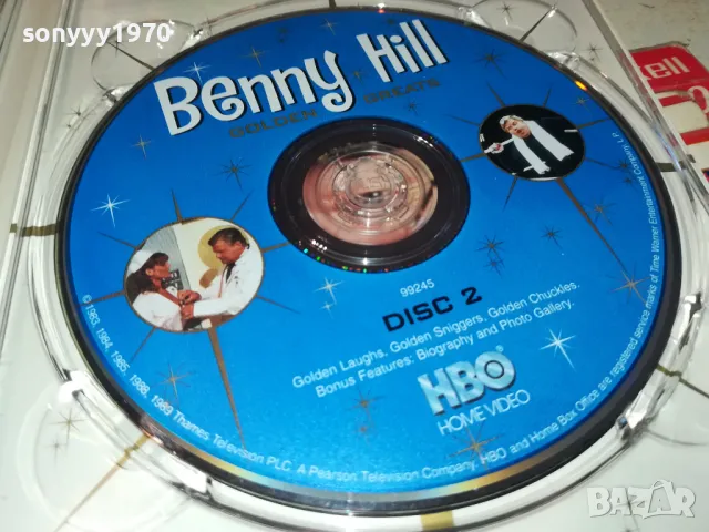 BENNY HILL GOLDEN GREATS X2 DVD 1004251701, снимка 17 - DVD филми - 49848067