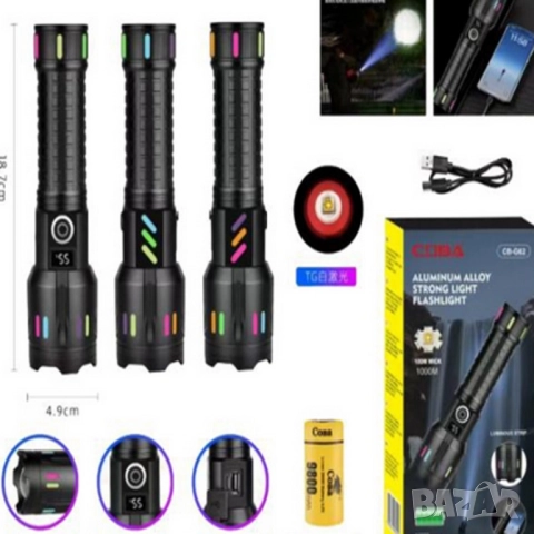 Фенер от алуминиева сплав с мощна светлина, снимка 3 - Други - 52149426