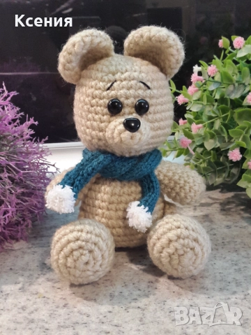 Плетена играчка Мече, снимка 2 - Плюшени играчки - 52515477