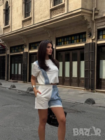 памучни дамски екипи с деним , снимка 3 - Спортни екипи - 50777008