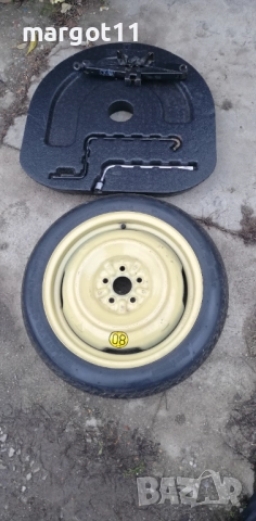 резервна гума от ТОЙОТА 5*100 Ц О554,1 с крик и ключ