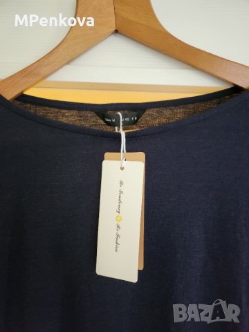 Тъмно синя блуза, снимка 2 - Блузи с дълъг ръкав и пуловери - 43056905