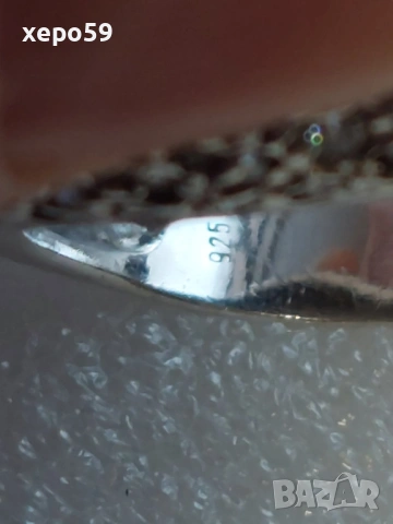 Солиден сребърен дамски пръстен с циркони и седеф-сребро 925.Ръчно изработен., снимка 13 - Пръстени - 53357512