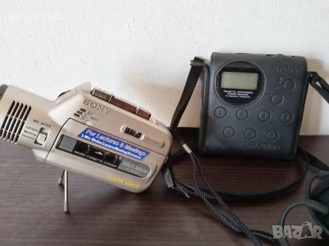 Диктофон SONY M-100MC: WALKMAN SONY SRF-M40W, снимка 4 - Радиокасетофони, транзистори - 50351696