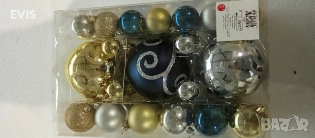 🎄 Комплект коледни топки за елха – 37 броя 🎄, снимка 2 - Други - 51922573