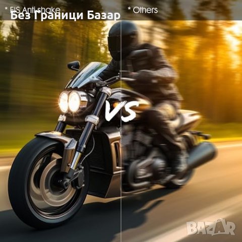 Нова 1080P Мотоциклетна Камера с GPS и WiFi, HDR, EIS, Водоустойчива, снимка 2 - Друга електроника - 43365985