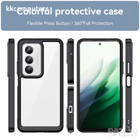 WANLONFENG XC Series Защитен калъф с Протектор за Xiaomi Redmi 15 5G/ 4G | Удароустойчив TPU,Темпери, снимка 6 - Калъфи, кейсове - 51995367