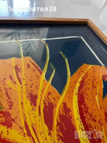 Интересна голяма картина графика, снимка 6 - Картини - 49210316