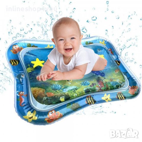 Бебешки воден дюшек възглавница, с плуващи рибки, развива мускулите и ума BABY WATER MAT, снимка 6 - Образователни игри - 37024392