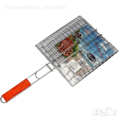 Скара за барбекю неръждаема стомана Двойна 4608, снимка 7 - Барбекюта - 53450912