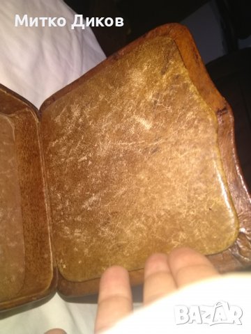 Кутия Рилски манастир хенд мейд от соца естествена кожа 170х150х40мм, снимка 10 - Декорация за дома - 37069801