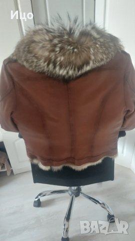 Яке естествена кожа - вълчи пух, снимка 10 - Якета - 43757668