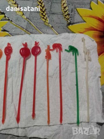 Колекционерски ретро клечки за коктейли/хапки/плодове, снимка 3 - Колекции - 28667434