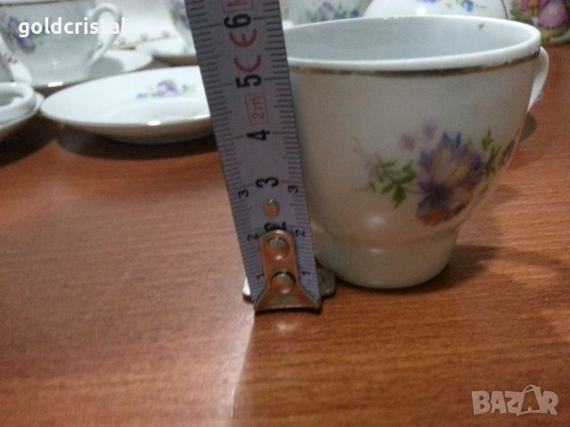 Стар български порцелан чашки за кафе , снимка 5 - Антикварни и старинни предмети - 42963405