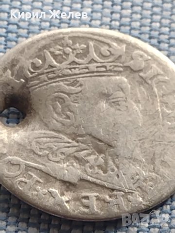 Сребърна монета 3 гроша 1596г. Сигизмунд трети ПОЛША 28460, снимка 5 - Нумизматика и бонистика - 42969893