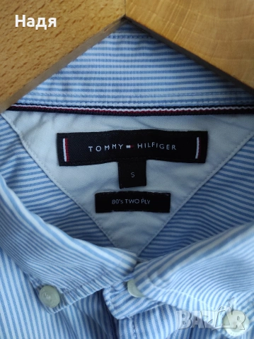 Мъжка риза Tommy Hilfiger 80's Two Ply, снимка 3 - Ризи - 53257187