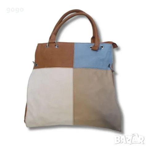 Стилна кожена, цветна дамска чанта, снимка 16 - Чанти - 47879789