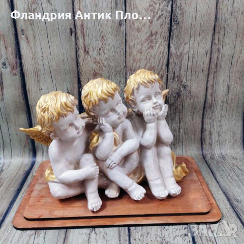 Статуетка - Три ангелчета, снимка 2 - Статуетки - 43328203