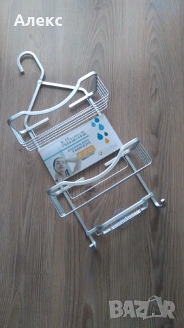 Алуминиева етажерка за баня , снимка 3 - Етажерки - 53518577