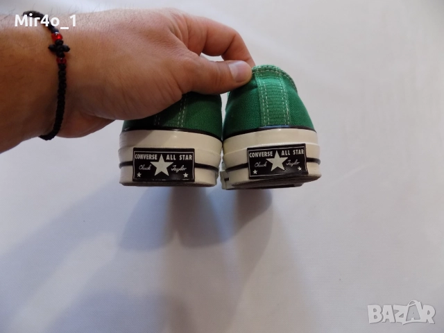 нови кецове converse chuck taylor all star маратонки обувки мъжки оригинални зелени ниски номер 42, снимка 7 - Спортни обувки - 50497272