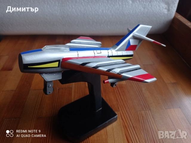 Стар дървен модел на самолет , снимка 6 - Антикварни и старинни предмети - 52942073