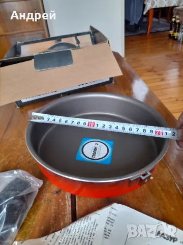 Стар емайлиран,тефлониран тиган, снимка 8 - Други ценни предмети - 50316707