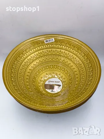 Купа стъклена Arovo 24x24x11 см , снимка 4 - Чинии - 48867963