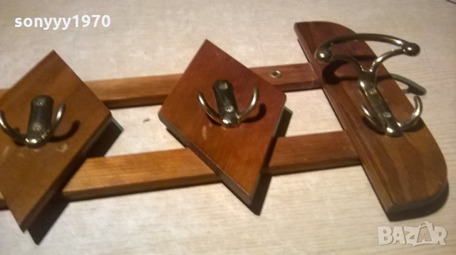 красива дървена закачалка-56х26см-внос швеицария, снимка 11 - Колекции - 26476679