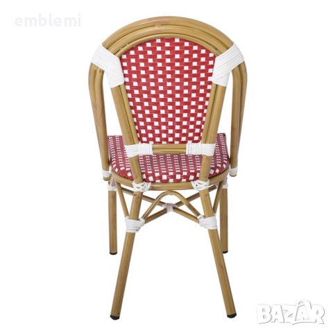 Стол трапезен PARIS Chair Alu Walnut/Wicker , снимка 8 - Столове - 44057663