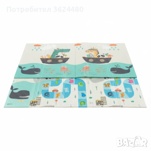 Бебешко меко килимче за игра 180х200х1 см 4614, снимка 3 - Други - 53375038