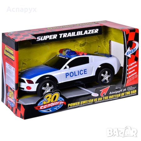 Детска Полицейска кола със звук и светлина 30 см, снимка 3 - Коли, камиони, мотори, писти - 43098882