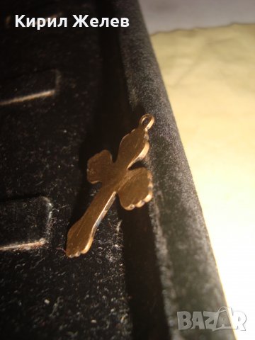 СТАРО ПОЗЛАТЕНО ЕМАЙЛИРАНО КРЪСТЧЕ МАЙСТОРСКА ИЗРАБОТКА 20560, снимка 4 - Антикварни и старинни предмети - 33127348