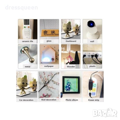 3149 Прозрачни самозалепващи стикери за закрепване на предмети към гладки повърхности Комплект 5 или, снимка 3 - Други стоки за дома - 44128283