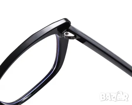 Черни очила за компютър + тъмно син калъф, снимка 6 - Слънчеви и диоптрични очила - 50043964