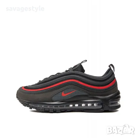 Мъжки маратонки NIKE Air Max 97 Shoes Black/Red, снимка 5 - Маратонки - 47574409