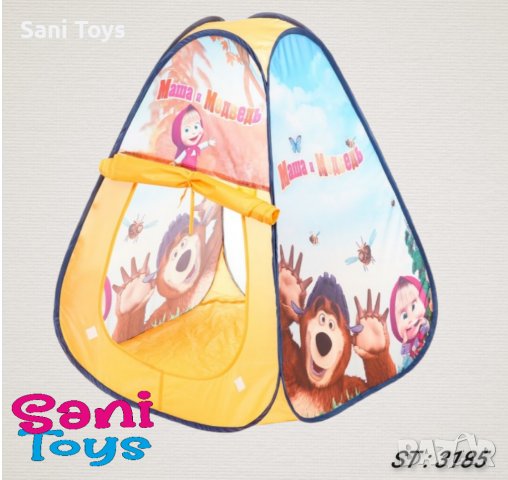 Палатка за игра Маша и Мечока + чанта