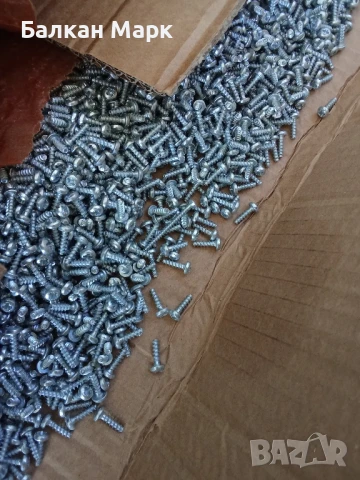 Винтове 3.5х13 с полукръгла глава – самонарезни за метал/пластмаса,500бр., снимка 2 - Други машини и части - 50523046