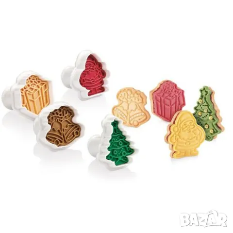 Комплект коледни форми за сладки, 4 броя, снимка 1