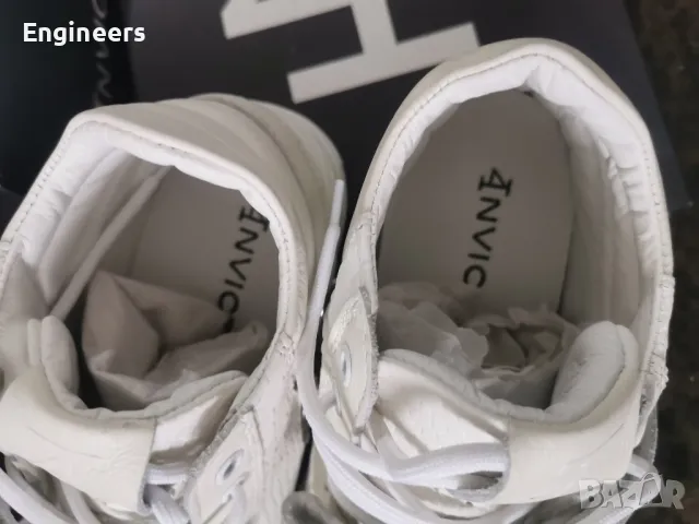 4INVICTUS Кожени Бели Обувки, снимка 3 - Официални обувки - 47527043