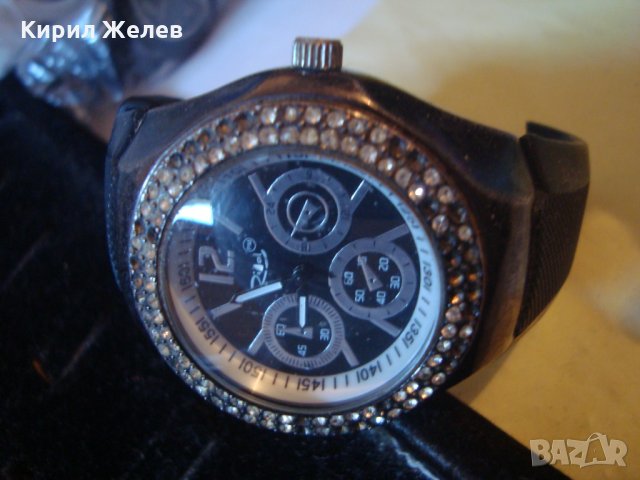 РИТАЛ МОДЕРЕН КВАРЦОВ МАРКОВ ЧАСОВНИК с КРИСТАЛИ 72831, снимка 2 - Дамски - 32912260