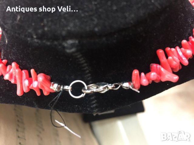 Колие от червен корал №4052, снимка 5 - Антикварни и старинни предмети - 40828892