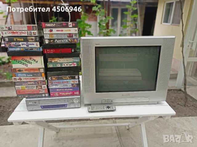 видео, телевизор, видеокасетки 