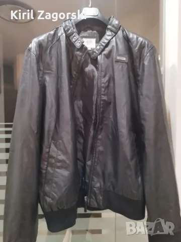 {PROMO} Мъжко кожено яке ECKO XL, снимка 8 - Якета - 48551018