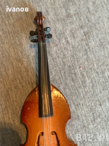  Мини модел на цигулка, снимка 4 - Антикварни и старинни предмети - 43919016