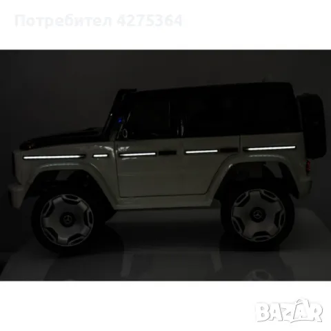 Акумулаторен джип Mercedes EQG Electric G-Class 12V с отварящи се врати меки гуми 4x4, снимка 5 - Детски колички - 48638028