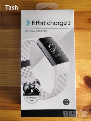 Гривна Fitbit Charge 3, снимка 4 - Смарт часовници - 32266532