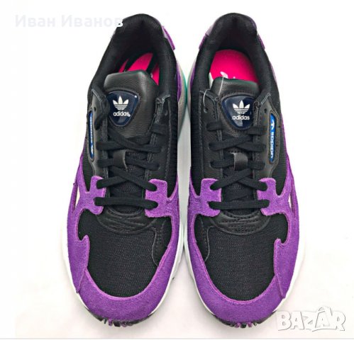 оригинални маратонки Adidas  Falcon Black Purple  номер 41-41,5, снимка 2 - Маратонки - 39989875