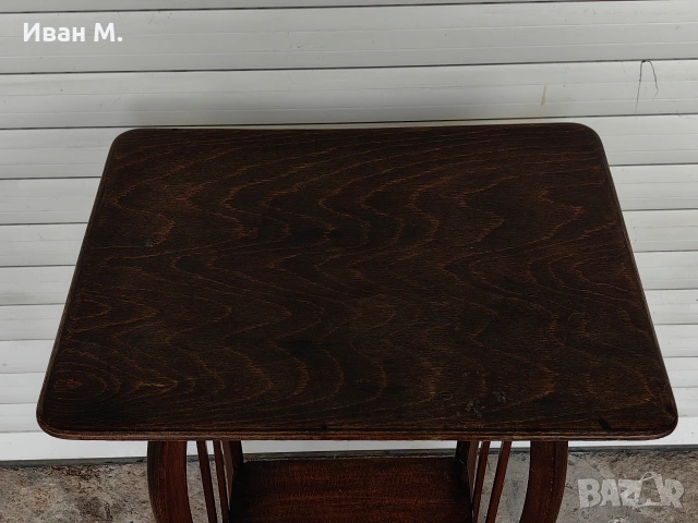 винтидж дървена масичка , снимка 4 - Маси - 53521412