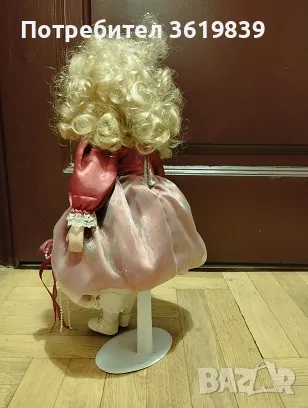 кукла от керамика и текстил, антикварна, снимка 2 - Други - 49396151