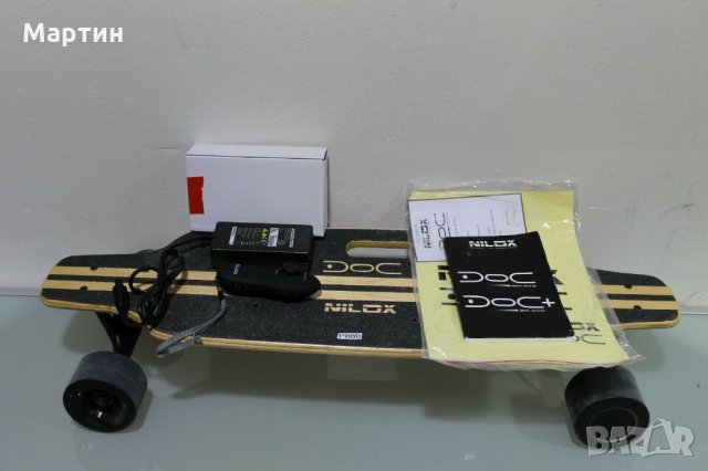 Електрически скейтбоард Nilox скорост 12км в час и пробег 25км, снимка 6 - Скейтборд, ховърборд, уейвборд - 27794765